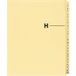 Offix® Alphabetical Litigation Index Dividers H