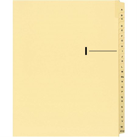 Offix® Alphabetical Litigation Index Dividers I