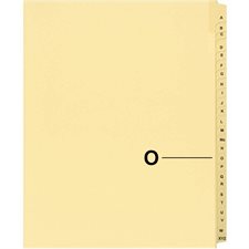 Offix® Alphabetical Litigation Index Dividers O