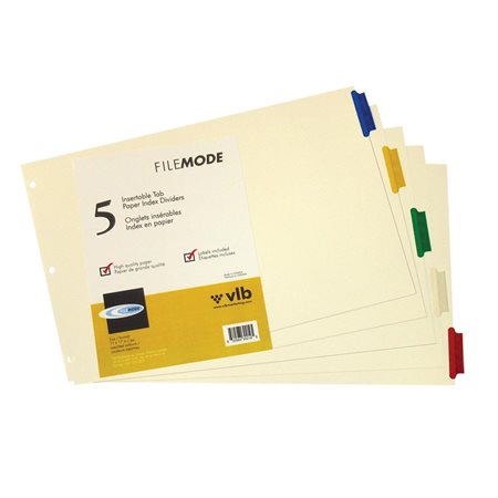 Tabloïd Size Paper Index Dividers