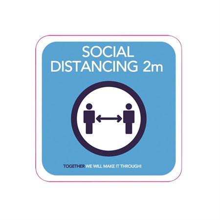 Social Distancing Stickers english