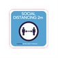 Social Distancing Stickers english