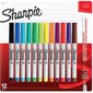 Ultra Fine Permanent Marker Package of 12 assorted colours