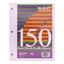 Ruled Loose Leaf Sheets pkg 150
