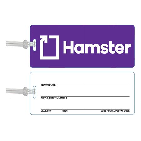 HAMSTER LUGGAGE LABEL