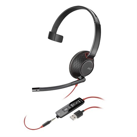 Blackwire 5200 Series Phone Headset C5210 - monaural headset