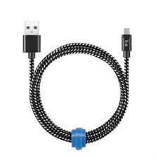 Sync / Charge Braided Cable USB-C zebra