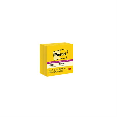 Post-it® Super Sticky Notes electric yellow