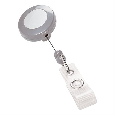 Retractable Badge Holder grey