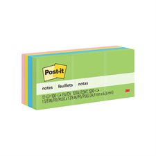 Feuillets originaux Post-it® - collection paradis floral 1-1/2 x 2 po bloc de 100 feuillets (pqt 12)