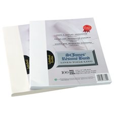 St.James™ Résumé Bond Paper Package of 100 ivory