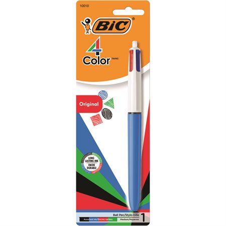 4 Color Retractable Ballpoint Pen by each