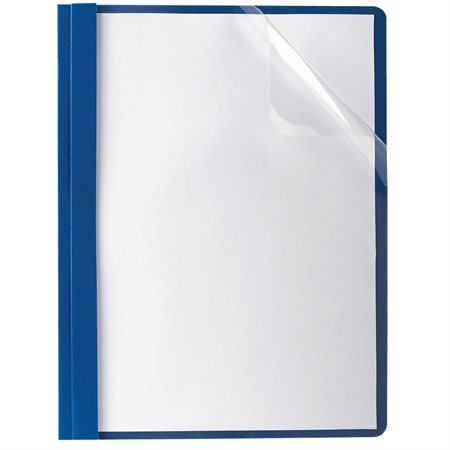 Deluxe clear front report cover dark blue