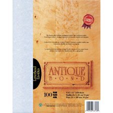 Antique Bond Paper Package of 100 blue