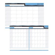 Undated Reversible Wall Planner 1-month/2-month: horizontal 24 x 36 in.