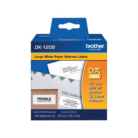 Labels for QL Printers Address 1-1 / 2" x 3-1 / 2" (400)