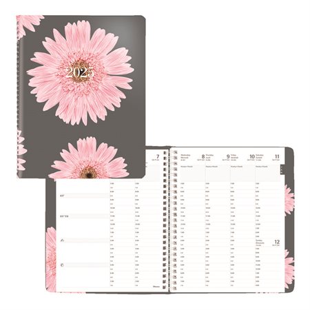 Pink Daisy Weekly Diary (2025)