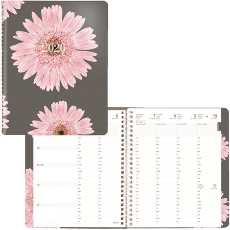 Pink Daisy Weekly Diary (2025)