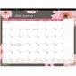 Calendrier sous-main mensuel marguerite rose (2025)