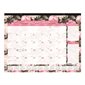 Pink Daisy Monthly Desk Pad Calendar (2026)
