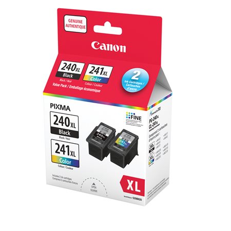 Emballage double de cartouches jet d'encre PG-240XL / CL-241XL