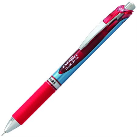 EnerGel® Retractable Rollerball Pens 0.5 mm needle point red