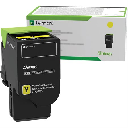 Cartouche de toner à très haut rendement Lexmark 78C1X jaune