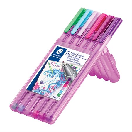 Triplus® Fineliner Marker Package of 6 unicorn dreams