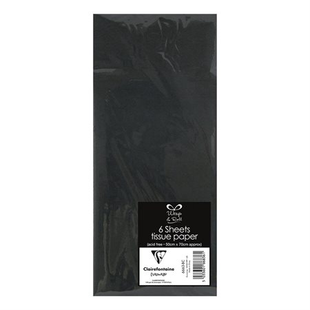 Tissue paper black