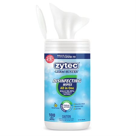 Zytec Disinfecting Wipes 100 wipes