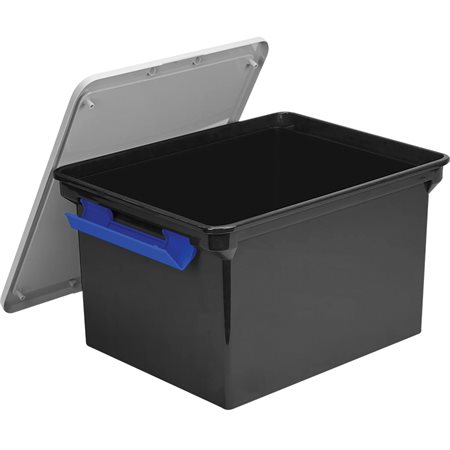 Storage Utility Tote with Lid black