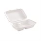 Compostable Food Containers 9” x 6” - 2 compartments