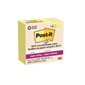 Post-it® Super Sticky Recycled Notes – Canary Yellow 3 x 3 in. Plain. package of 5, 70-sheet pad