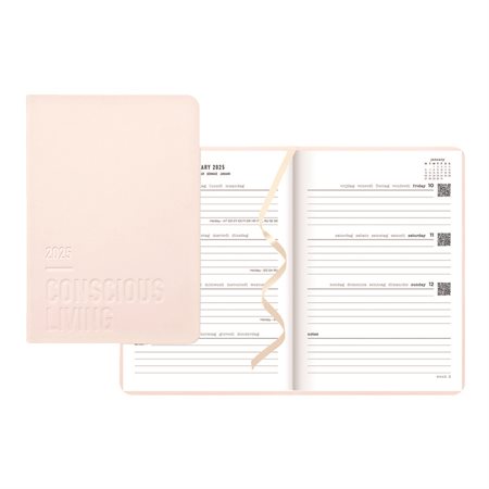 Conscious Weekly / Monthly Planner (2025) rosewater