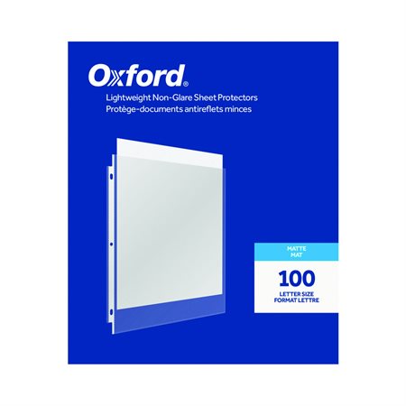 Lightweight Non-Glare Sheet Protectors box of 100