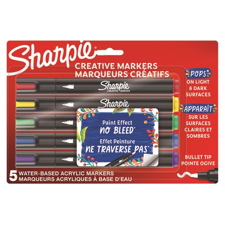 Sharpie Creative Markers Bullet Tip Package of 5