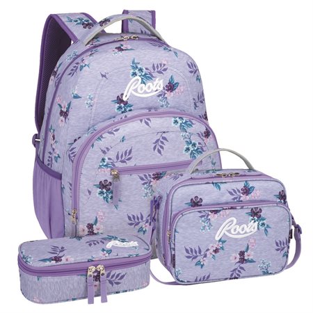 Backpack-Lunchbox-Pencil Case Kit floral print