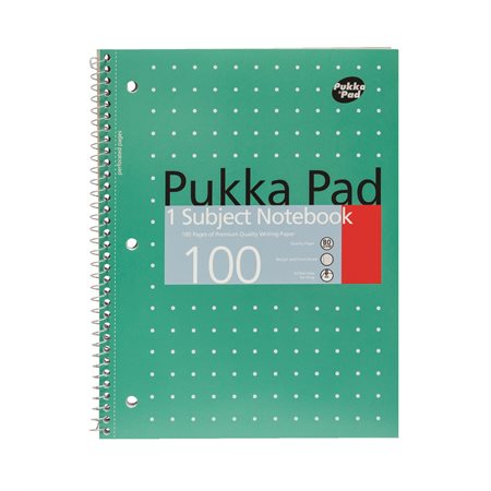 Cahier spirale métallique à 1 sujet Pukka Pads