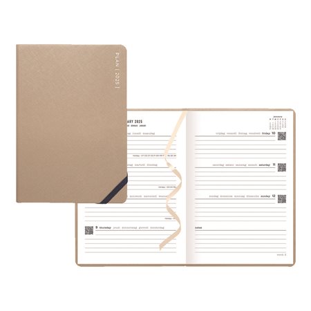 Serene Weekly / Monthly Planner (2025) taupe