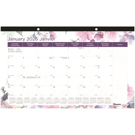 Passion Monthly Desk Pad Calendar (2025) 17-3 / 4  x 10-7 / 8 in