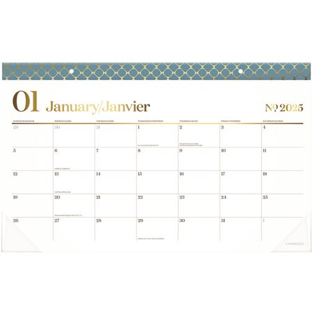 WorkStyle™ Monthly Desk Pad Calendar (2025)