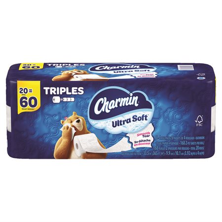 Charmin Ultra Soft Toilet Paper package of 20