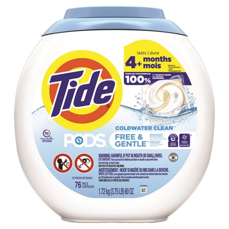 Tide Pods® Laundry Detergent Packs Package of 76