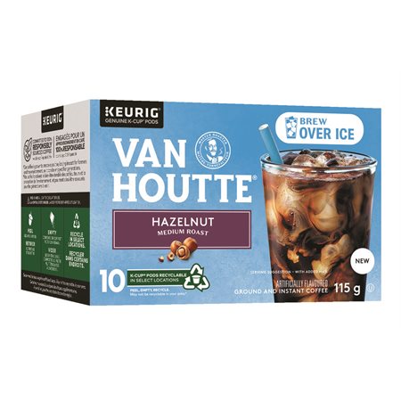 Van Houtte Brew Over Ice Coffee K-Cup Pods Hazelnut