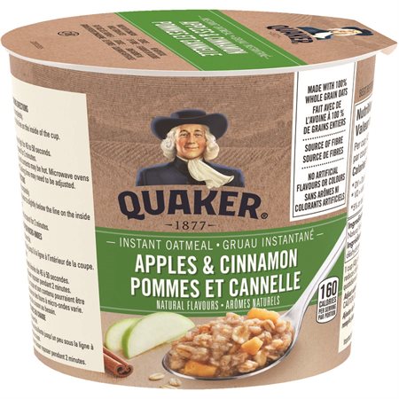 Quaker Instant Oatmeal Cups apple and cinnamon (43 g)