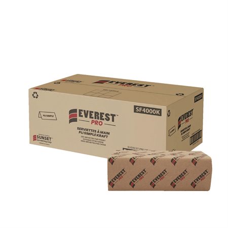 Everest Pro Kraft Paper Towels singlefold