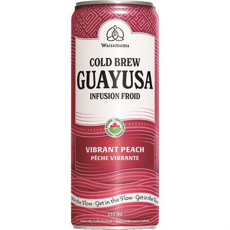 Waisamama Zesty Cold Brew Guyasa Tea vibrant peach