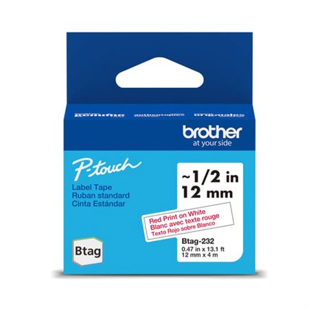 Non-Laminated Tape for Label Makers. red