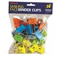 BINDER CLIPS MED. ASSOR.CLR.
