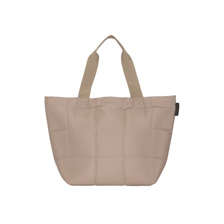 Quilted Lunch Bag taupe